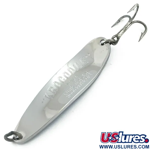 Luhr Jensen Krocodile Die #4 Skeddrag, Nickel / Blå, 19g, #5599