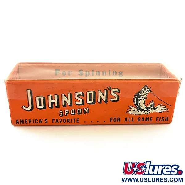 Vintage Johnson Silver Minnow Skeddrag, Guld, 9g, Vasskyddat, #5632