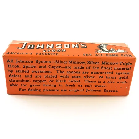 Vintage Johnson Silver Minnow Skeddrag, Guld, 9g, Vasskyddat, #5632