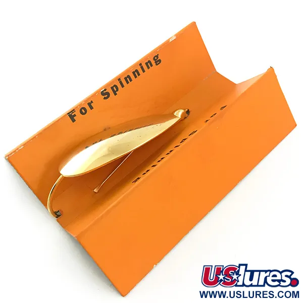 Vintage Johnson Silver Minnow Skeddrag, Guld, 9g, Vasskyddat, #5632