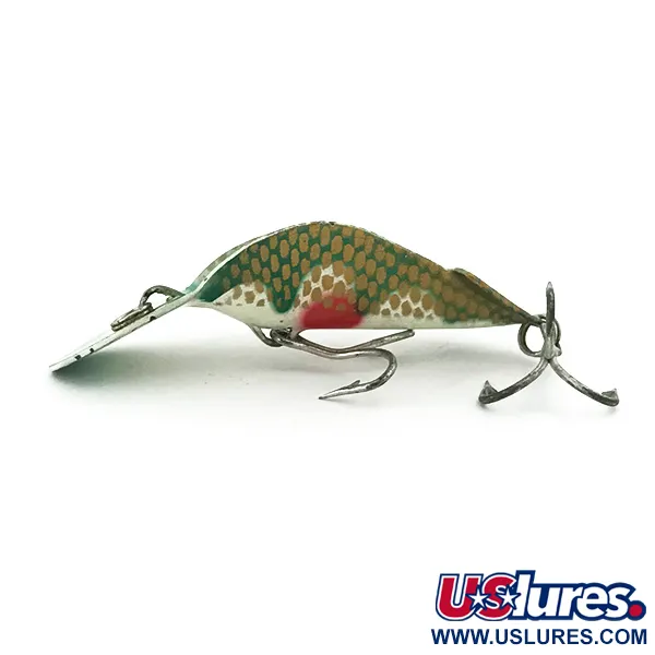 Buck Perry Spoonplug Bete, Grön/Vit/Guld/Röd, 7g, Strukturfiske, #5670