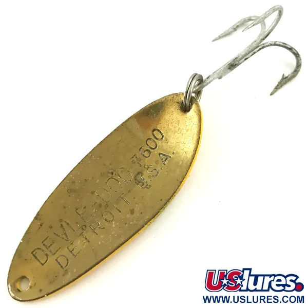 Dardevle Devle Dog 7600 Skeddrag, Five of Diamonds, 10g, Vintage, #5678