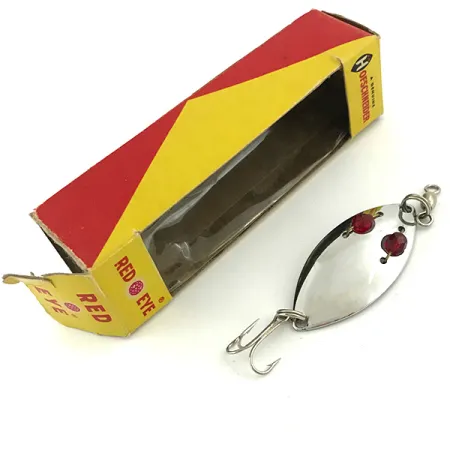 Hofschneider Red Eye Skeddrag, Nickel / Röd, 6.5g, Glasögon, #5683