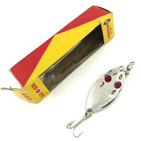 Hofschneider Red Eye Skeddrag, Nickel / Röd, 6.5g, Glasögon, #5683