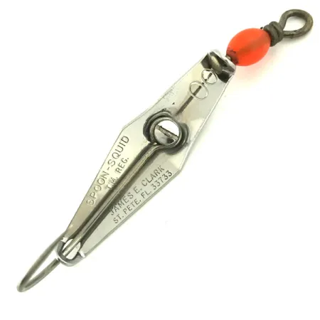 James E. Clark Clark Spoon Skeddrag, Nickel/Röd, 5g, Vasskyddad, #5685