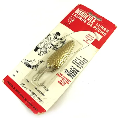 Dardevle Imp Klicker Skeddrag, Hamrad Mässing, 11g, Ljudblad, #5699