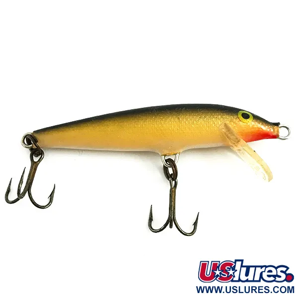 Rapala Original Floater Vobbler, Gold, 4g, Balsaträ, #5742