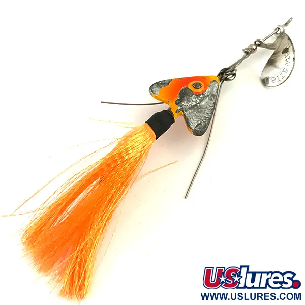 Fred Arbogast Hawaiian 2 Spinnerbait, Nickel / Orange, 9g, #5772