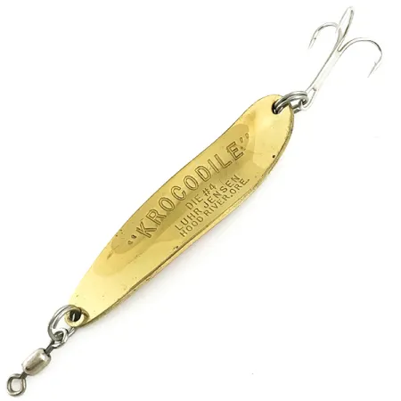 Luhr Jensen Krocodile Die #4 Skeddrag, Guld/Röd, 14g, Prisma, #5779