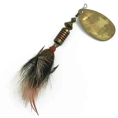 Mepps Aglia 3 dressed Spinnare, Guld, 7.3g, Naturhår, #5828