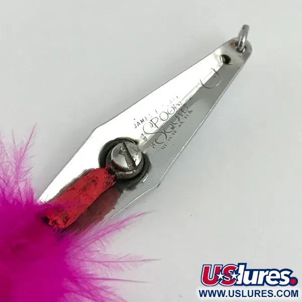 James E. Clark Clark Spoon Skeddrag, Krom/Rosa, 5g, Vasskyddad, #5856