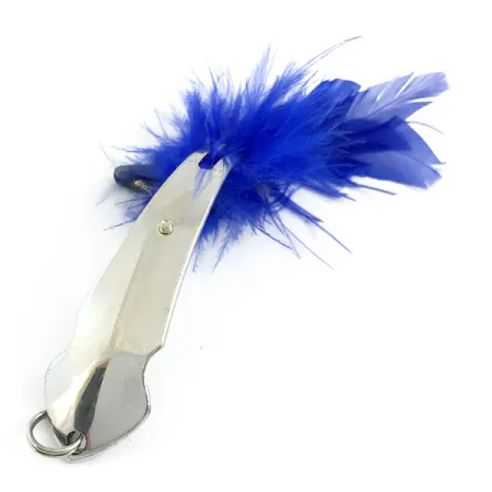 Tony Accetta Pet Spoon 14 Vassdrag, Nickel/Blå, 7g, Fjädrar, #5857