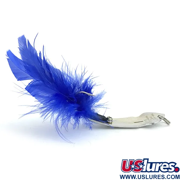 Tony Accetta Pet Spoon 14 Vassdrag, Nickel/Blå, 7g, Fjädrar, #5857