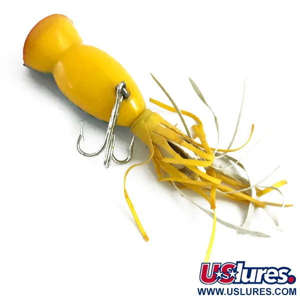 Fred Arbogast Hula Popper, Fire Tiger, 3g, Gummikjol, #5867