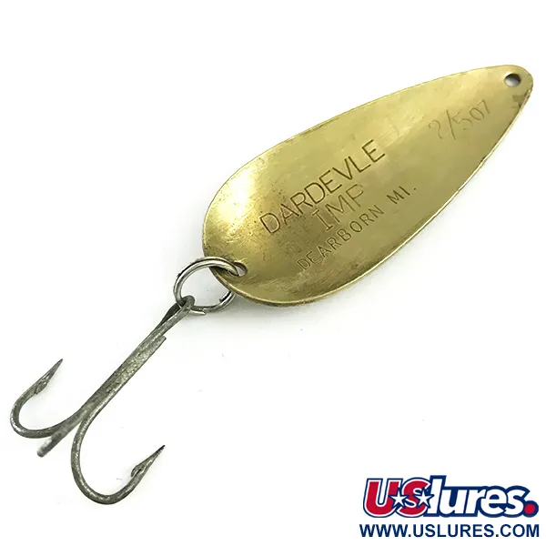 Eppinger Dardevle Imp Skeddrag, Mässing, 11g, Dearborn MI, #5874