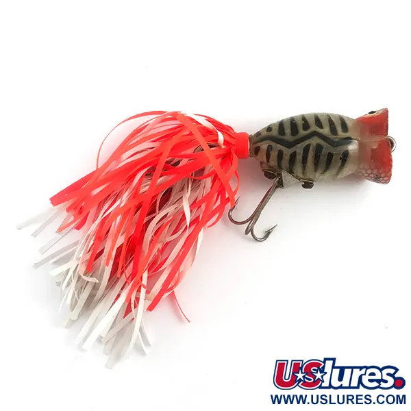 Herter's Indian Dancer Popper, 9g Röd/Svart/Grå, Ytbete #5879