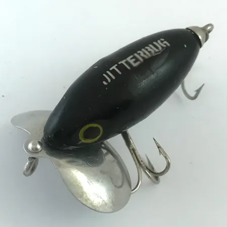 Fred Arbogast Jitterbug Ytbete, Svart, 7g, Klassisk Modell, #5880