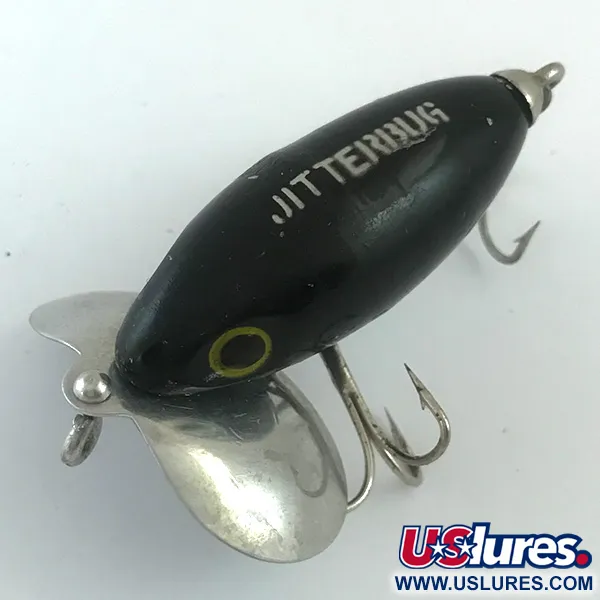 Fred Arbogast Jitterbug Ytbete, Svart, 7g, Klassisk Modell, #5880