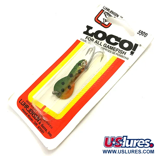 Luhr Jensen Loco 1UV Skeddrag, Abborre, 4g, UV-finish, #5900