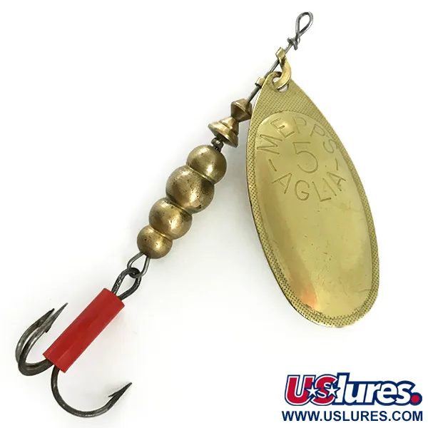 Mepps Aglia 5 Spinnare, Guld, 14g, Storlek 5, #5901