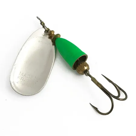 Blue Fox Super Vibrax 5 UV Spinnare, Silver / Grön, 13g, UV, #6104