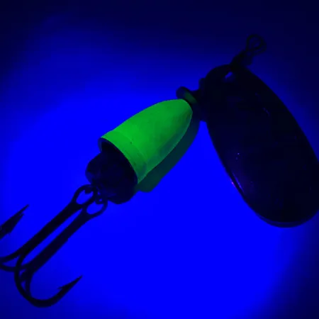 Blue Fox Super Vibrax 3 UV Spinnare, Silver/Grön, 8g, UV, #5927