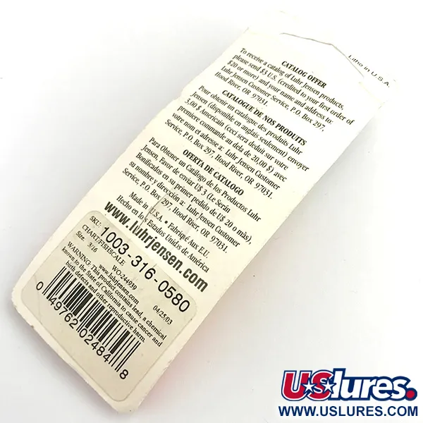 Luhr Jensen Krocodile UV Skeddrag, Yellow, 7g, UV-finish, #5922