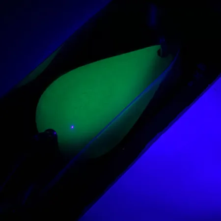 Acme K.O. Wobbler UV Skeddrag, Gul/Grön/Nickel, 21g, Sonic Tail, #5923