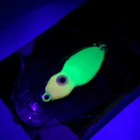 Lindy Frostee Jigging Spoon, Chartreuse UV Glow, 7g, UV-Lysande, #5924