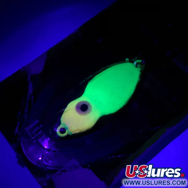 Lindy Frostee Jigging Spoon, Chartreuse UV Glow, 7g, UV-Lysande, #5924