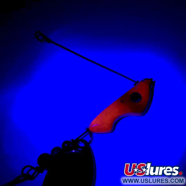 Erie Dearie Walleye Killer Spinnare, Nickel / Röd, 14g, UV, #5932