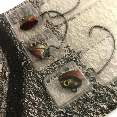 DUH!!! Head jig heads Kit Jigghuvuden, Olive / Red / Black, 7g, Offsetkrok, #9462