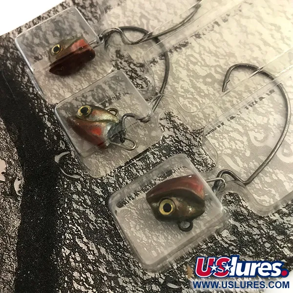 DUH!!! Head jig heads Kit Jigghuvuden, Olive / Red / Black, 7g, Offsetkrok, #9462