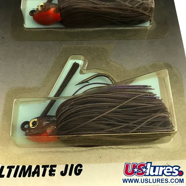 DUH Ultimate Weedless Jig UV Vasskyddad jig, Brun / Röd, 12g, UV, #6294