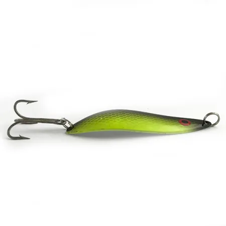 Red Eye Lures The Perfect Minnow UV Skeddrag, Grön/Svart, 14g, #5962
