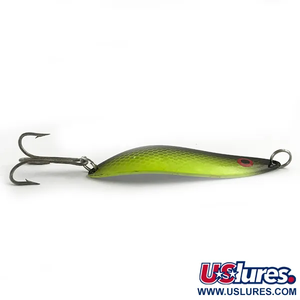 Red Eye Lures The Perfect Minnow UV Skeddrag, Grön/Svart, 14g, #5962