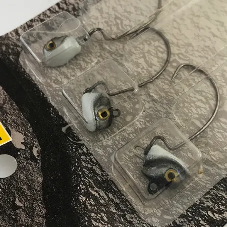 DUH!!! Head jig heads kit, Vit / Svart, 7g, Offsetkrok, #6295