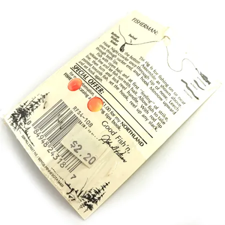 Northland Live Fishing Bait Roach Rig UV Rigg, Orange, UV, #5967