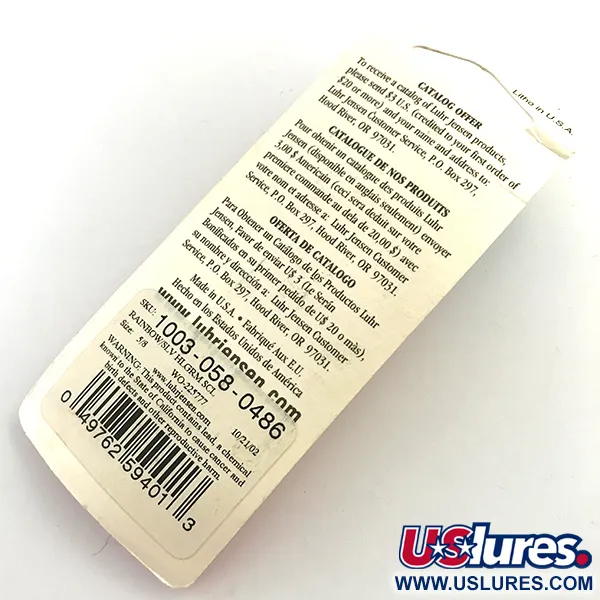 Luhr Jensen Krocodile Die #4 Skeddrag, Rainbow, 19g, #1003-058-0486