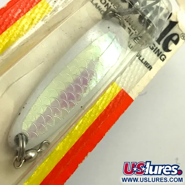 Luhr Jensen Krocodile Die #3 Skeddrag, White Pearl, 14g, #5970