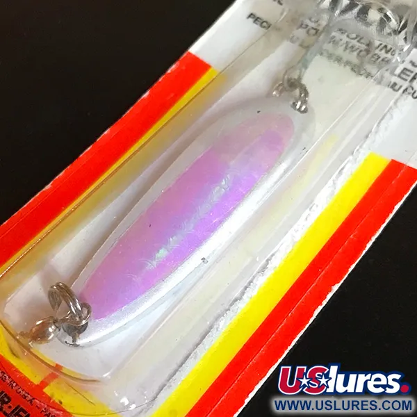 Luhr Jensen Krocodile Die #3 Skeddrag, White Pearl, 14g, #5970