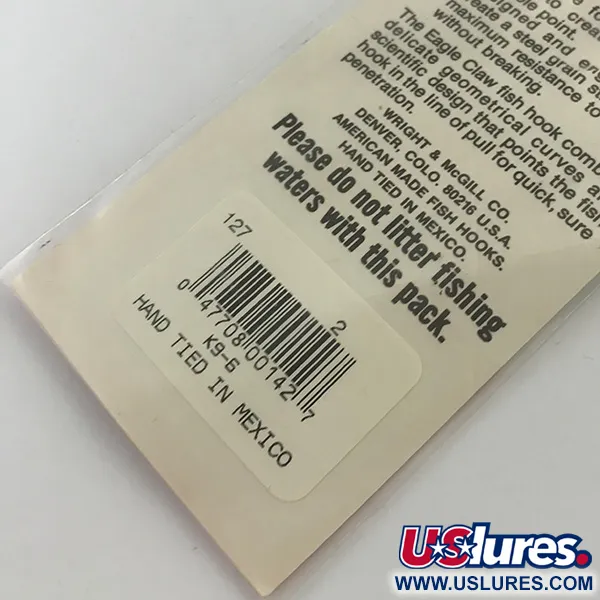 Eagle Claw Snelled Hooks 2 Tafskrokar, Brons, 6-pack, #5973