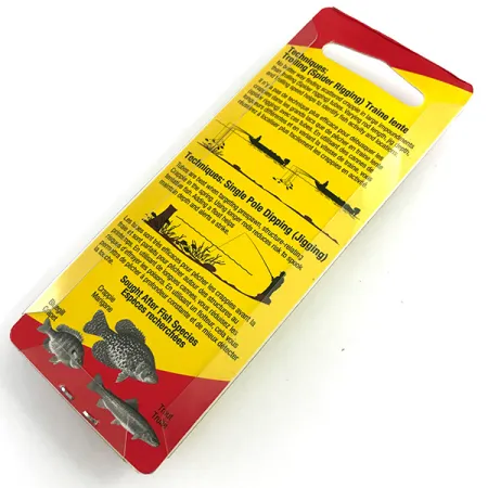 Johnson Crappie Buster Tubes Gummibeten, Vit/Chartreuse, 4,5cm, #5987