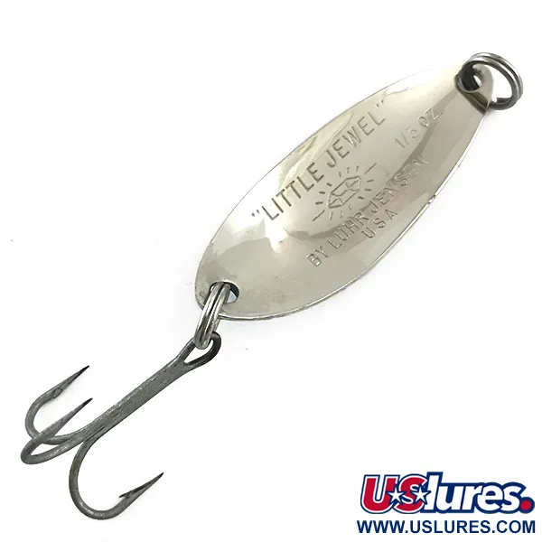 Luhr Jensen Little Jewel Skeddrag, Hamrad nickel/Blå, 9g, #5997