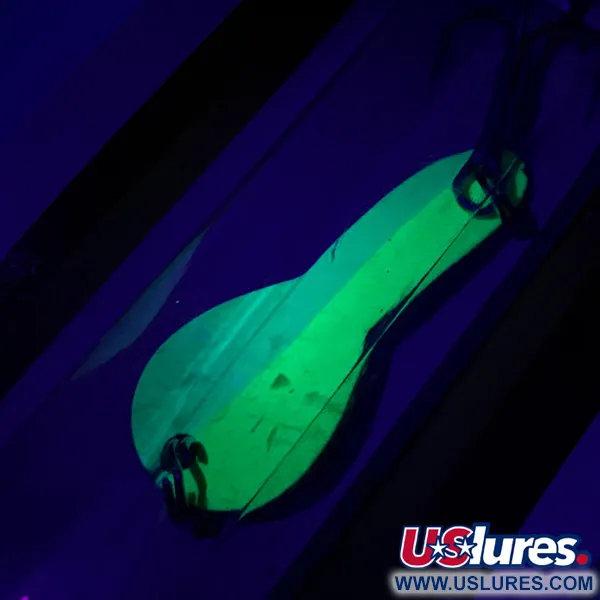 Luhr Jensen Loco 1Glow Skeddrag, Vit/Grön, 4g, UV Glow, #5303-001-0188