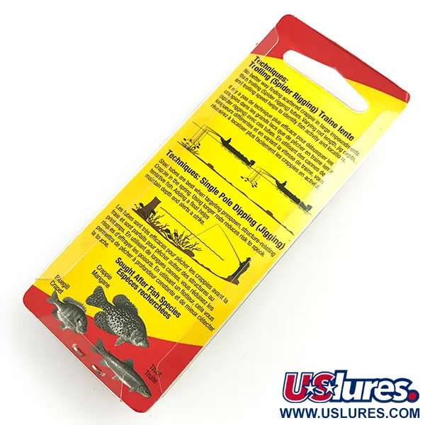 Johnson Crappie Buster Shad Tubes UV jigg, Blue/Green/Glitter, #6021