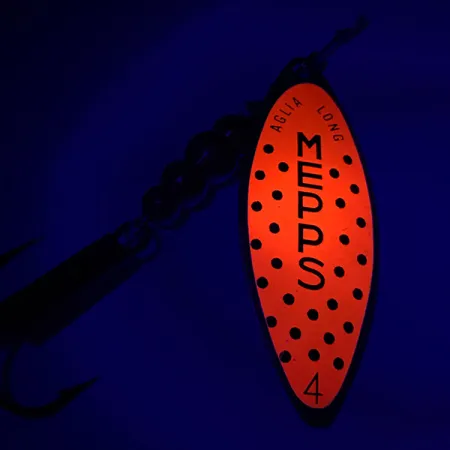 Mepps Aglia Long 2 Spinnare, Guld/Orange, 7.4g, Willow-blad, #6025