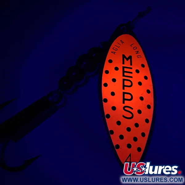 Mepps Aglia Long 2 Spinnare, Guld/Orange, 7.4g, Willow-blad, #6025