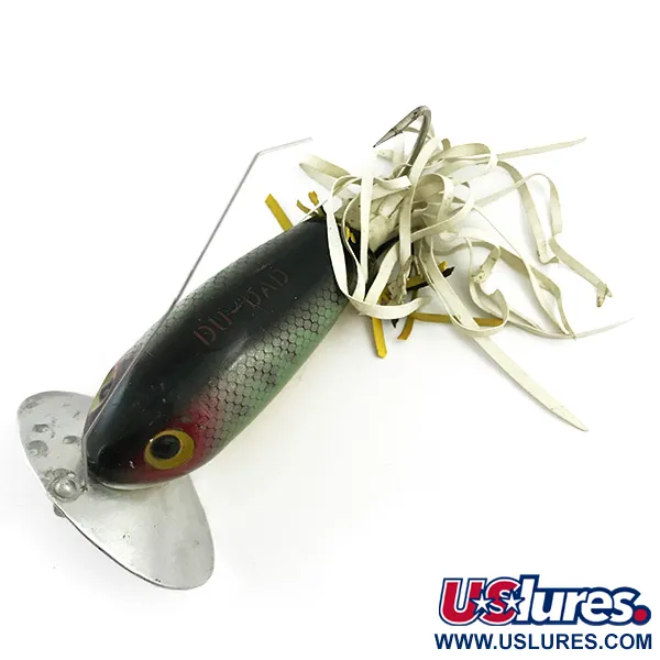 Creme Weedless Du-Dad Vasskyddat Bete, Abborre, 11g, Metallsked, #6033