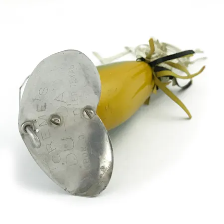 Creme Weedless Du-Dad Vasskyddat Bete, Abborre, 11g, Metallsked, #6033